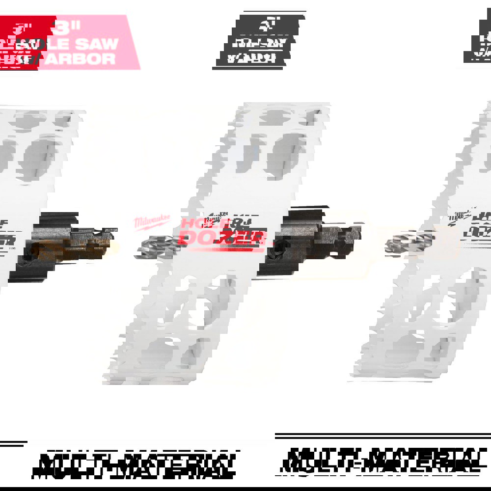 Hole Saws; Hole Saw Compatibility: Power Drills ; Saw Diameter (Inch): 3 ; Saw Material: Bi-Metal ; Cutting Depth (Decimal Inch): 1.8000 ; Cutting Edge Style: Toothed ; Material Application: Multipurpose